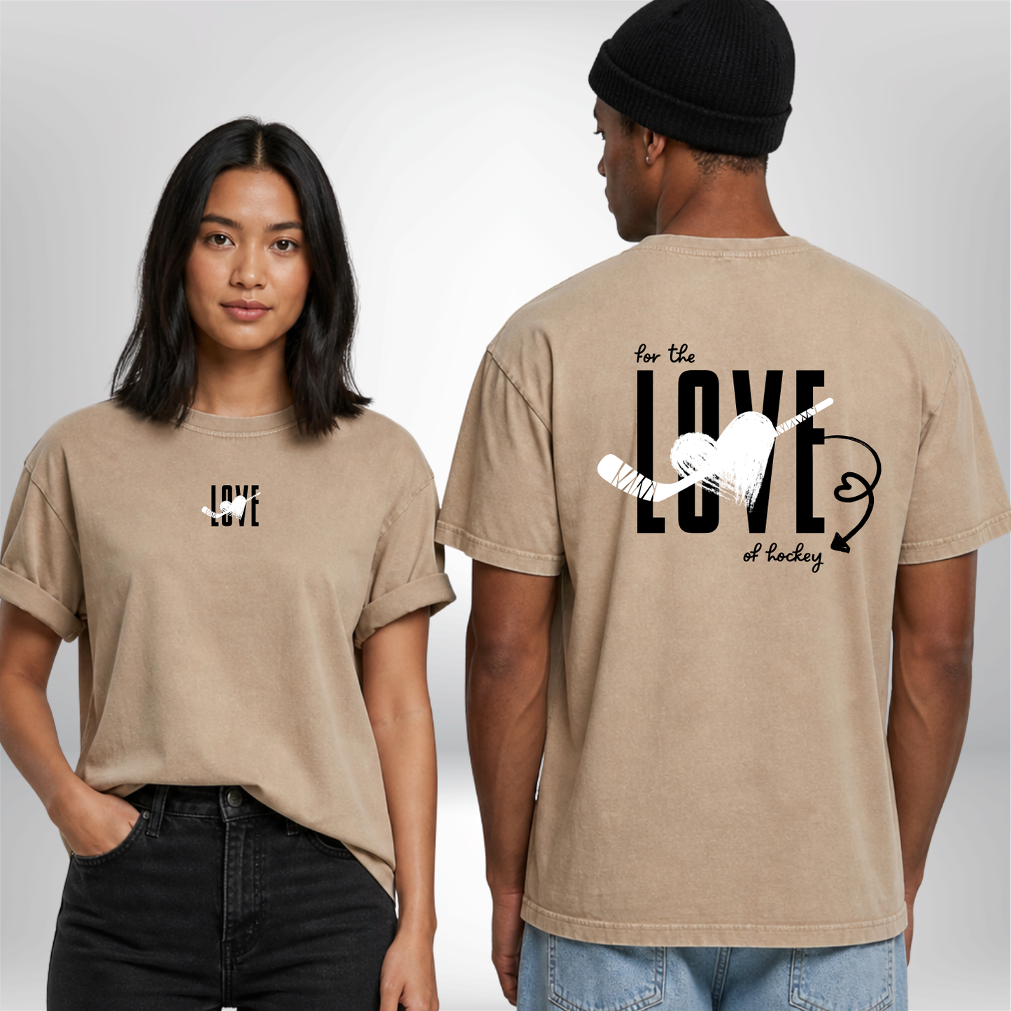 "FOR THE LOVE OF HOCKEY" The Squad Oversized T-Shirt * Inspired by Rachel & Greg Kreutzer *