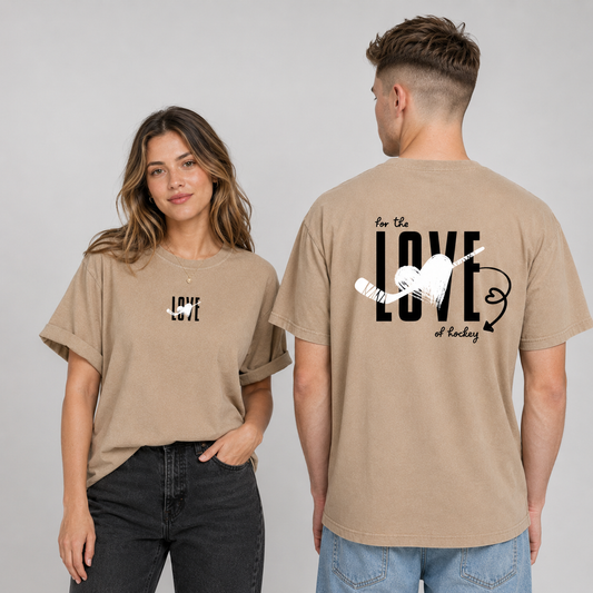 "FOR THE LOVE OF HOCKEY" The Squad Hockey Oversized T-Shirt