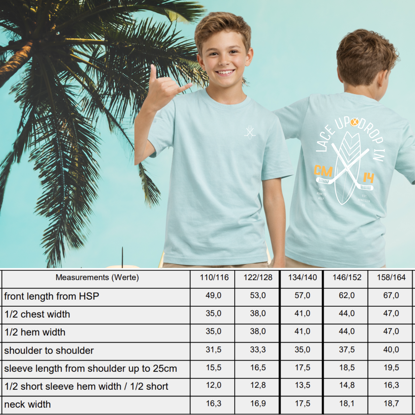 "FROM RINK TO REEF" Cole Maier X The Squad Kids T-Shirt