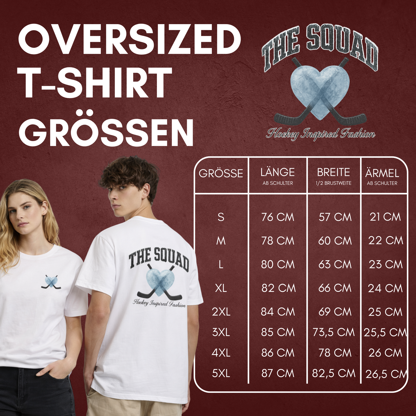 "FROZEN HEART" The Squad Oversized Shirt