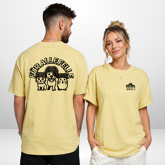"FÜR ALLE FELLE"  🐶🐱🐹 The Squad Hockey Oversized T-Shirt