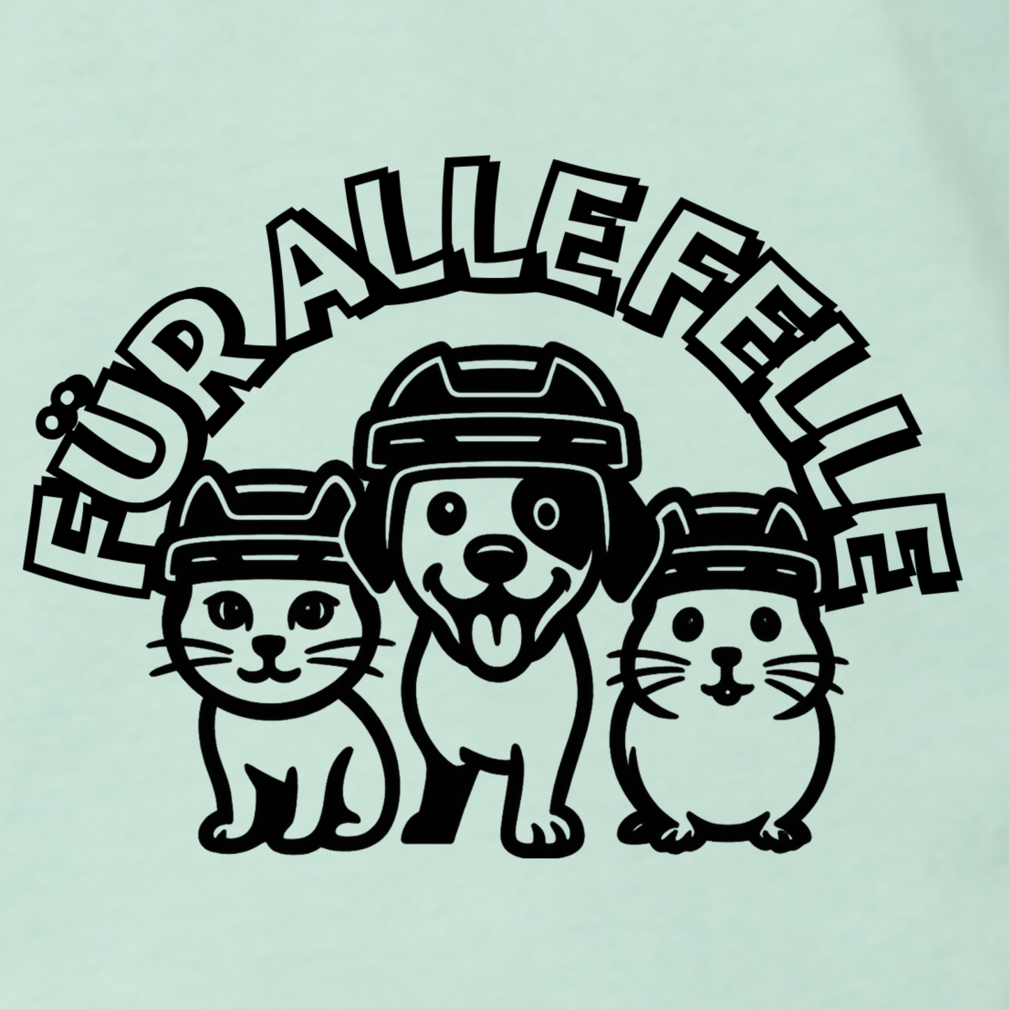 "FÜR ALLE FELLE" 🐶🐱🐹 The Squad Hockey Kids Shirt