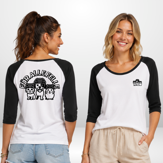"FÜR ALLE FELLE" 🐶🐱🐹 The Squad Hockey Ladies 3/4 Contrast Raglan Tee