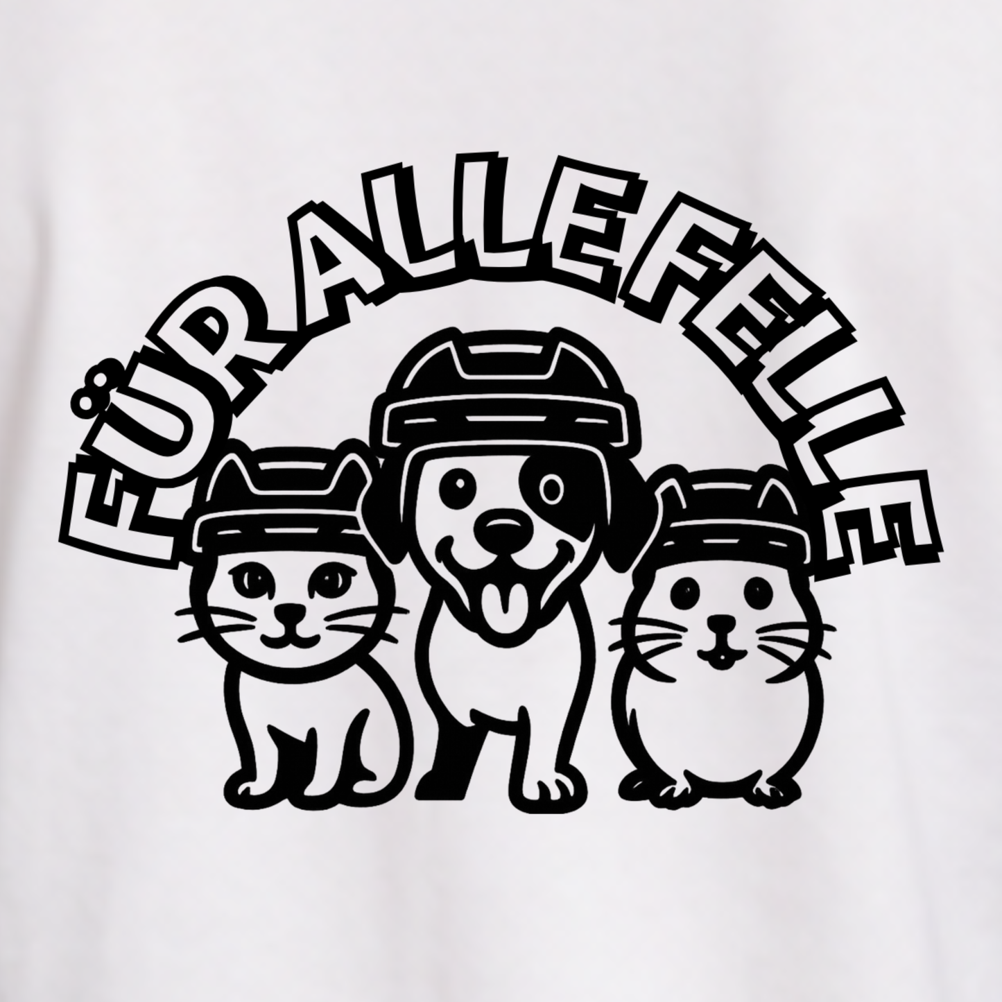 "FÜR ALLE FELLE" 🐶🐱🐹 The Squad Hockey Ladies 3/4 Contrast Raglan Tee