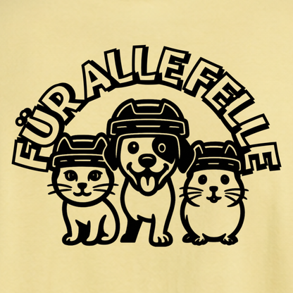 "FÜR ALLE FELLE"  🐶🐱🐹 The Squad Hockey Oversized T-Shirt