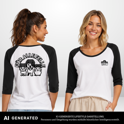 Für alle Felle Ladies 3/4 Contrast Raglan Tee
