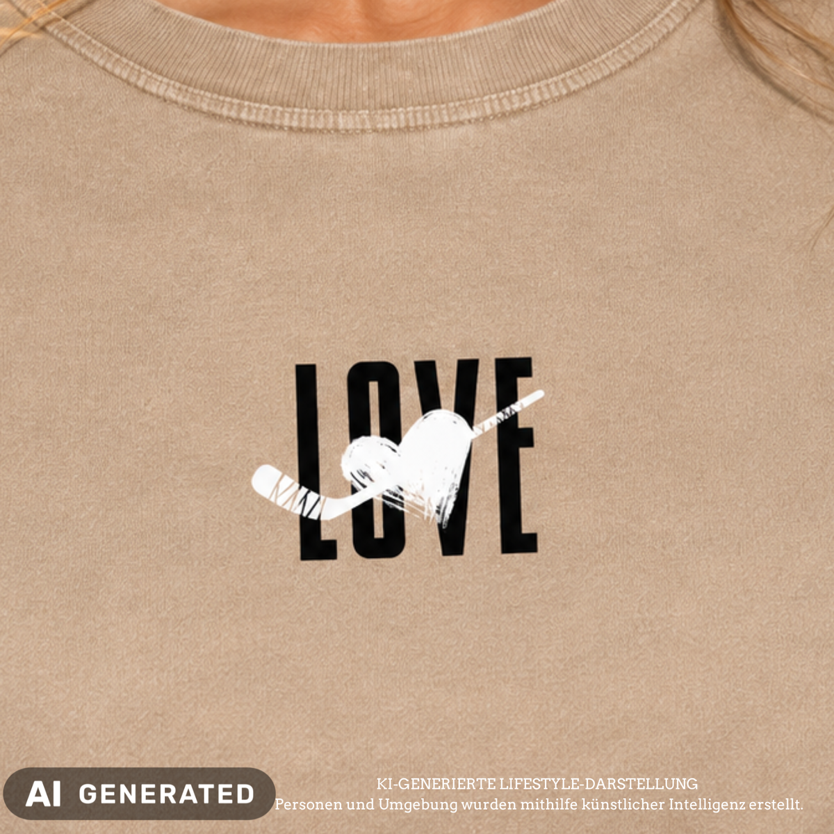 For the Love of Hockey Oversized Shirt
