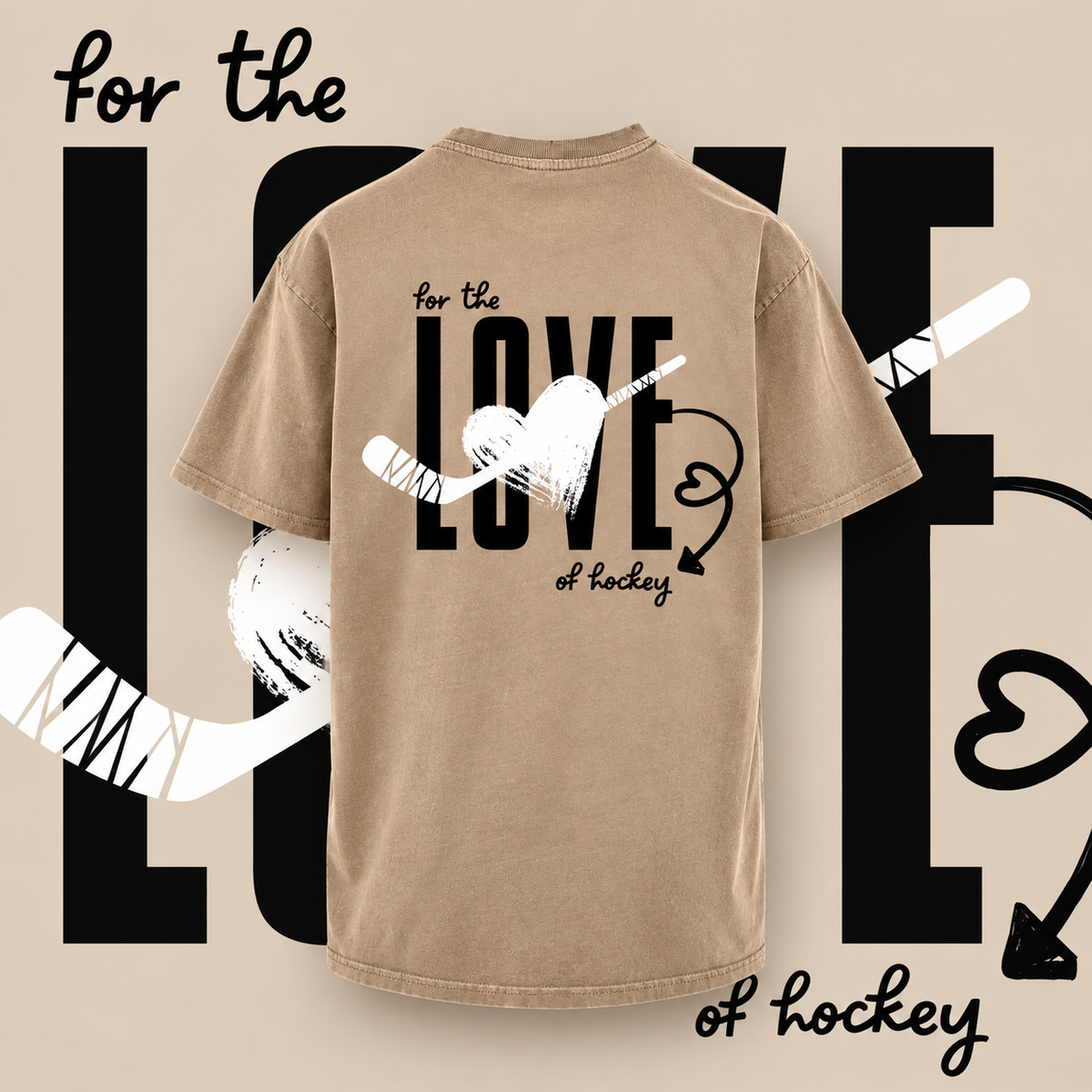 For the Love of Hockey Oversized Shirt
