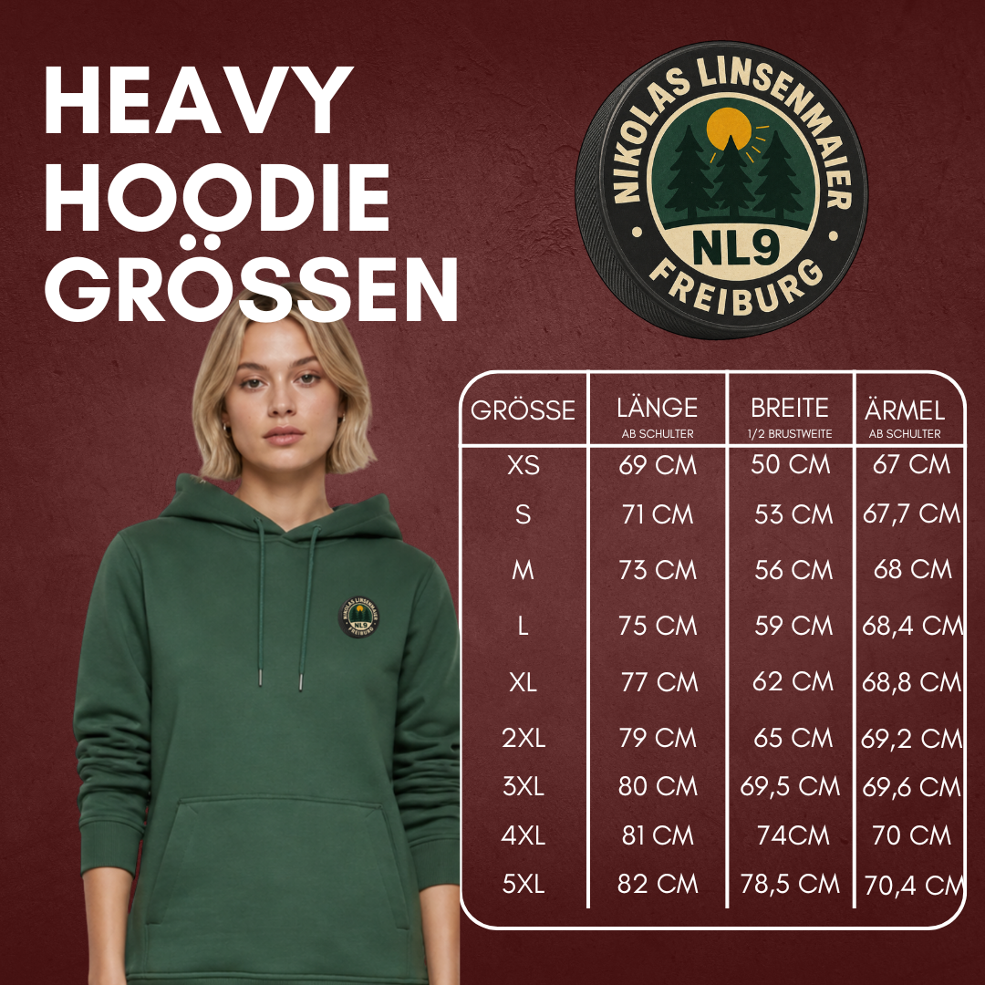"GIVE A PUCK" Nikolas Linsenmaier X The Squad Heavy Hoodie