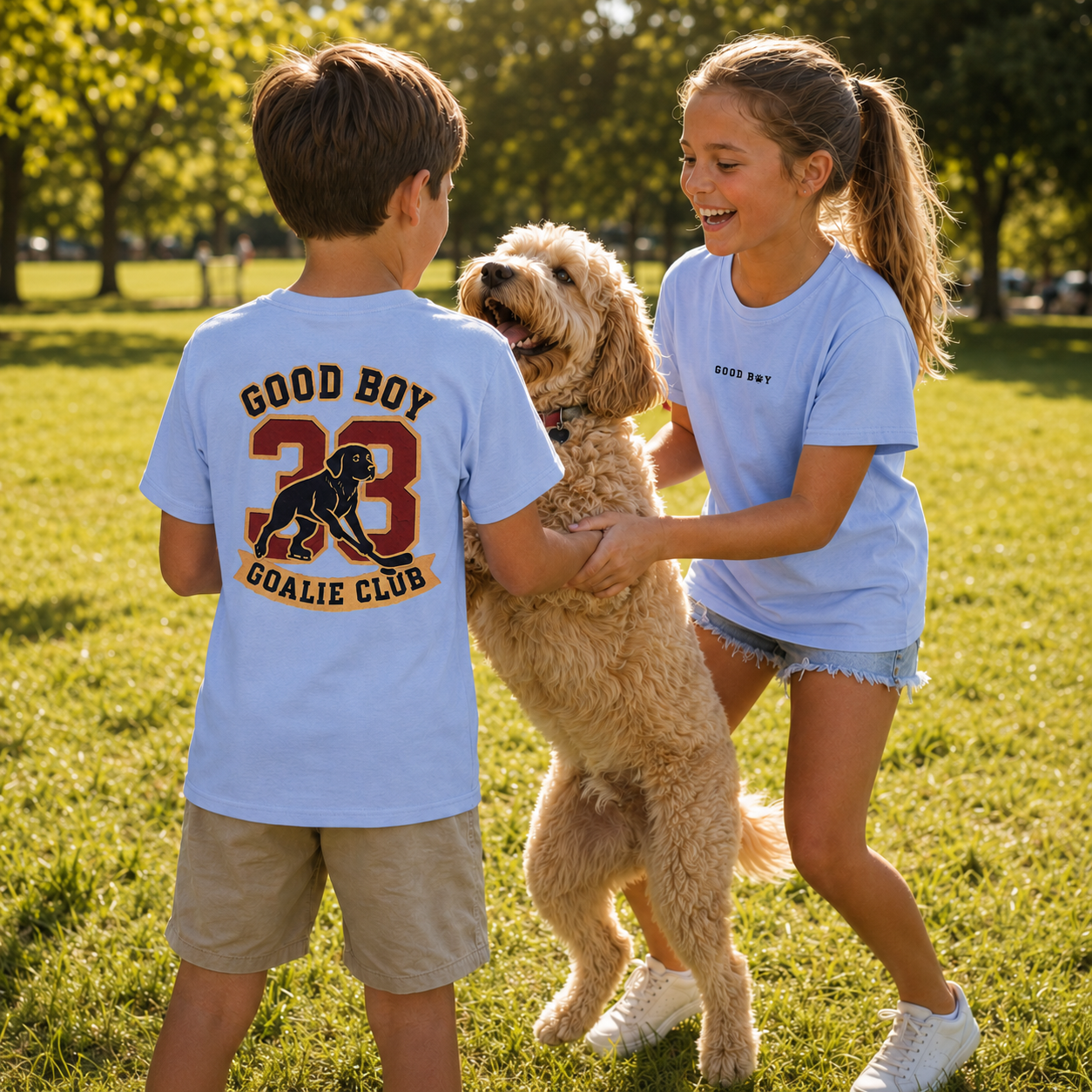 Good Boy Goalie Club Kids Shirt