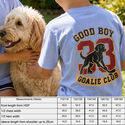 Good Boy Goalie Club Kids Shirt