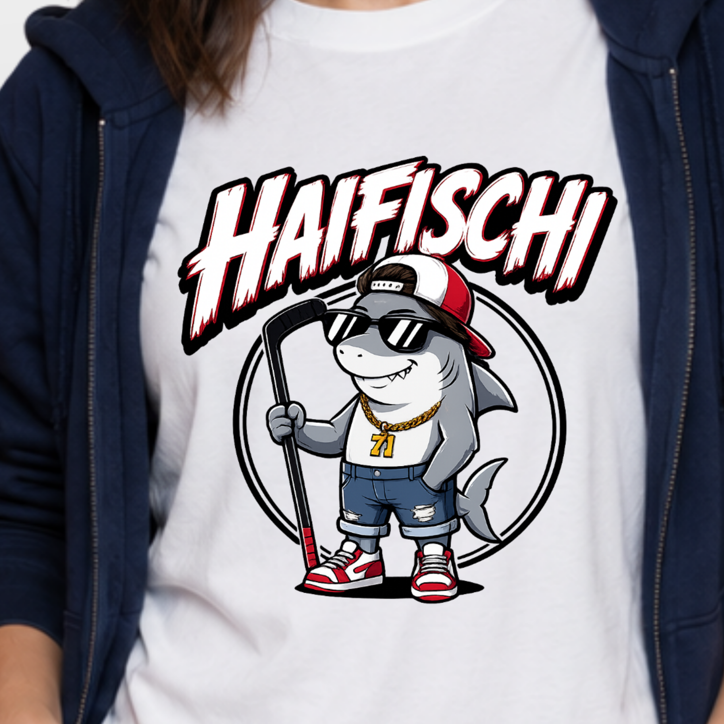 "HAIFISCHI" Daniel Fischbuch X The Squad T-Shirt