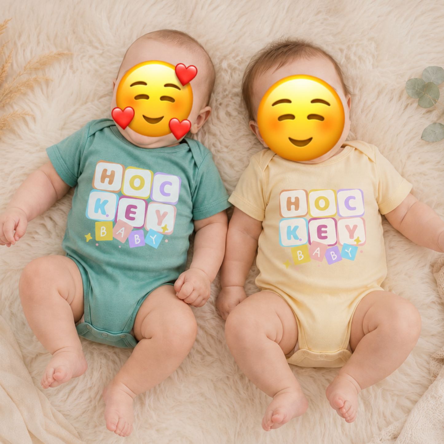 "HOCKEY BABY" The Squad Hockey Baby Bodysuit / Strampler in 2 Farben