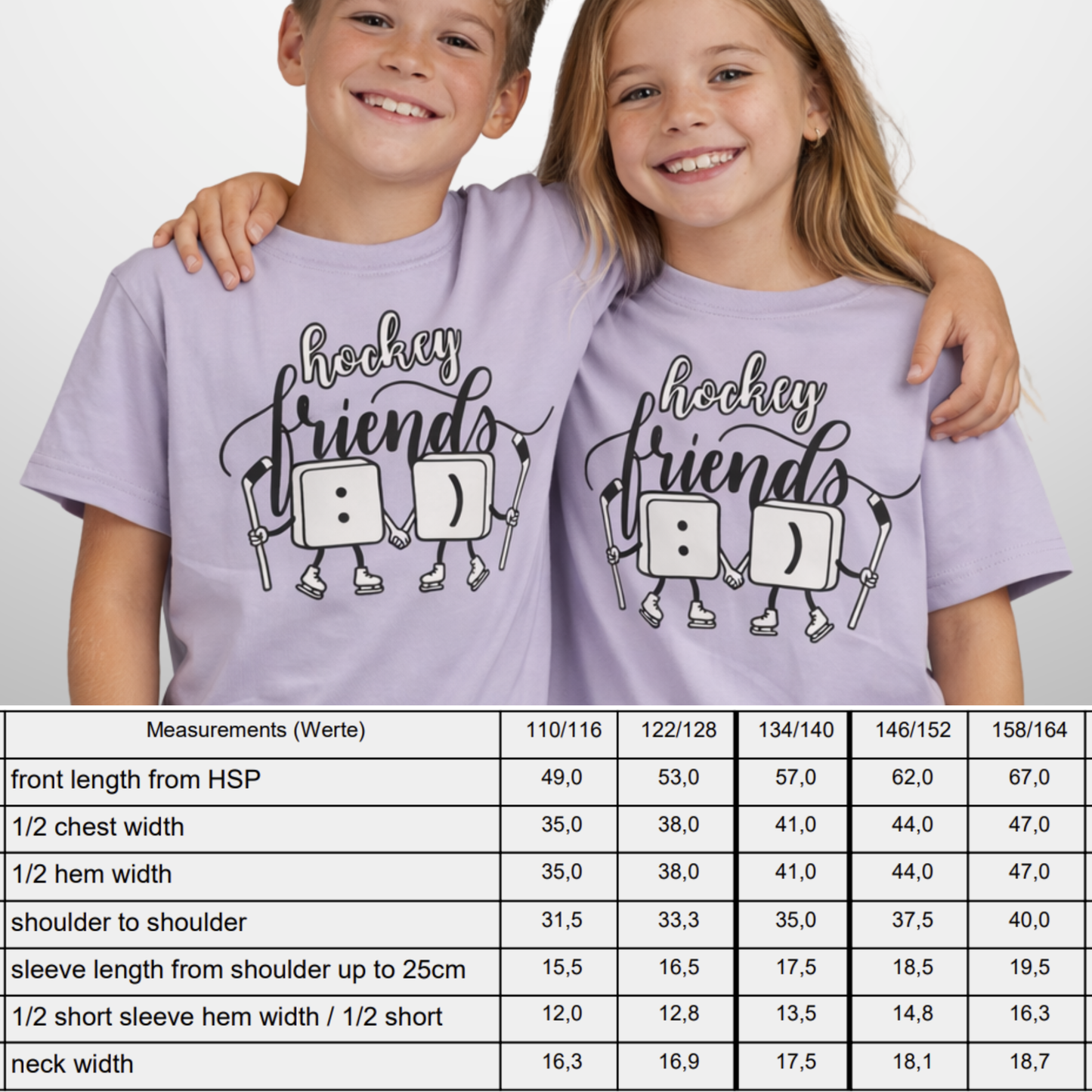 "HOCKEY FRIENDS" The Squad Kids T-Shirt
