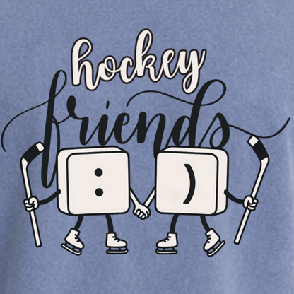 "HOCKEY FRIENDS" The Squad Acid Washed Round Neck Tee