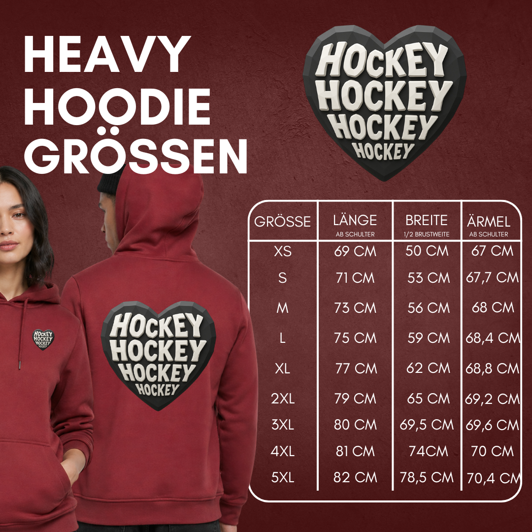 "HOCKEY HEART" The Squad Heavy Hoody