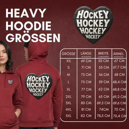 "HOCKEY HEART" The Squad Heavy Hoody