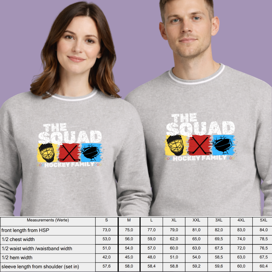 "HOCKEY ICONS" The Squad College Sweat Crewneck