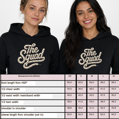 "HOCKEY LACES" The Squad Ladies Heavy Hoody