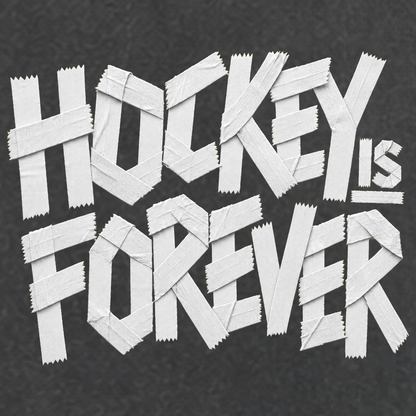 "HOCKEY TAPE" The Squad Acid Washed Round NeckT-Shirt