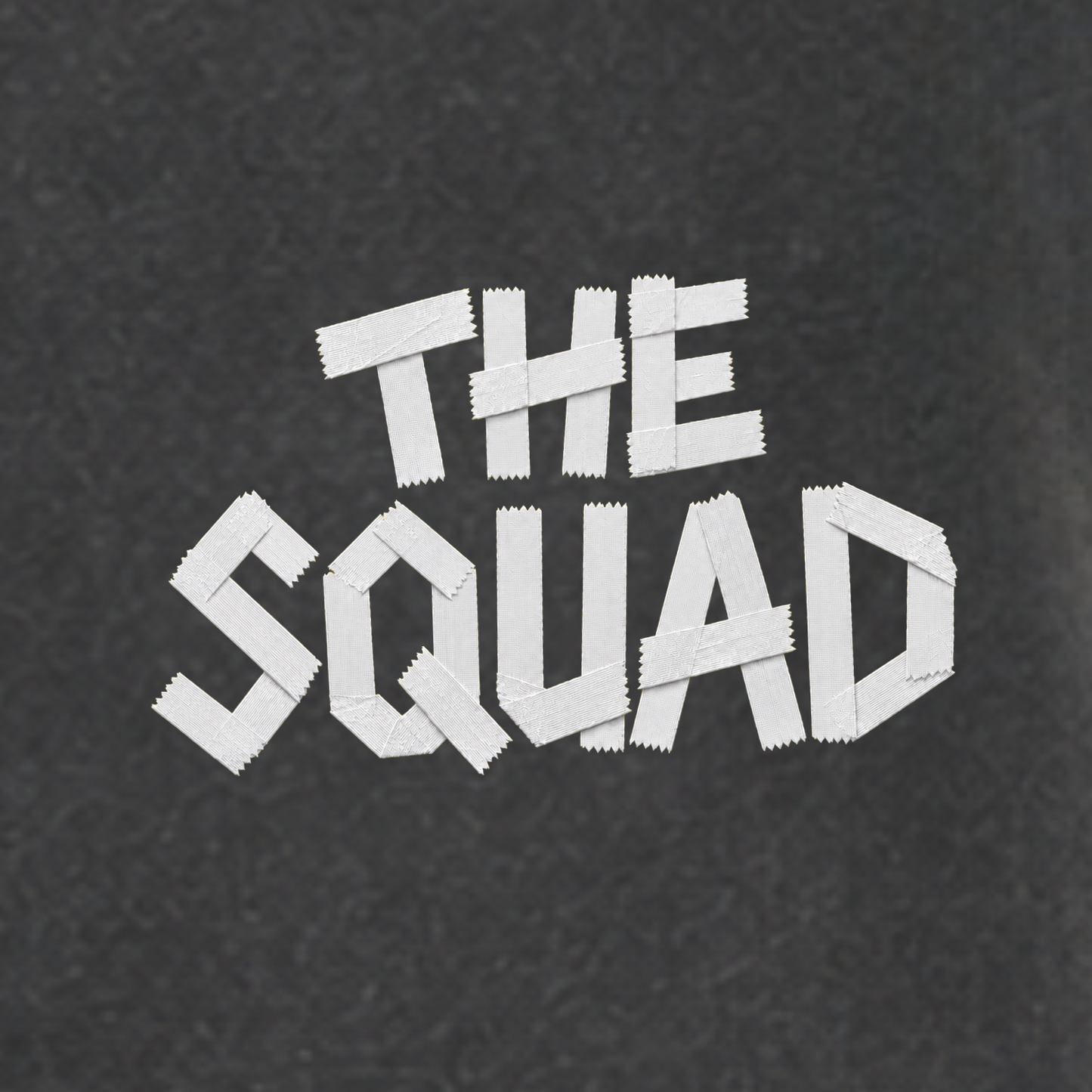 "HOCKEY TAPE" The Squad Acid Washed Round NeckT-Shirt