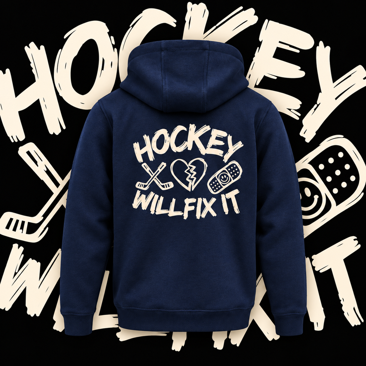 HOCKEY WILL FIX IT HEAVY HOODY