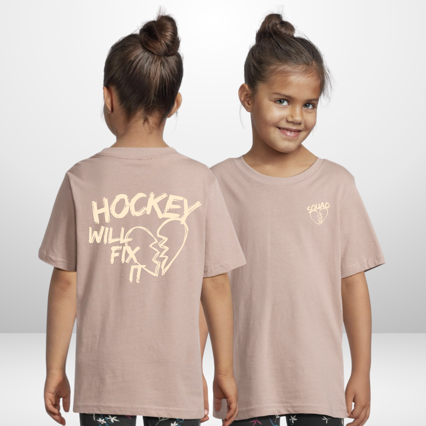 "HOCKEY WILL FIX IT" Kids T-Shirt