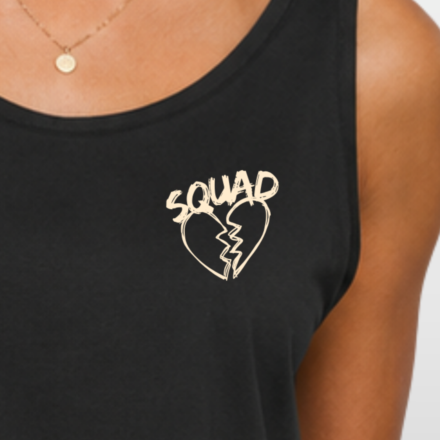 "HOCKEY WILL FIX IT" The Squad Hockey Ladies Oversized Tanktop