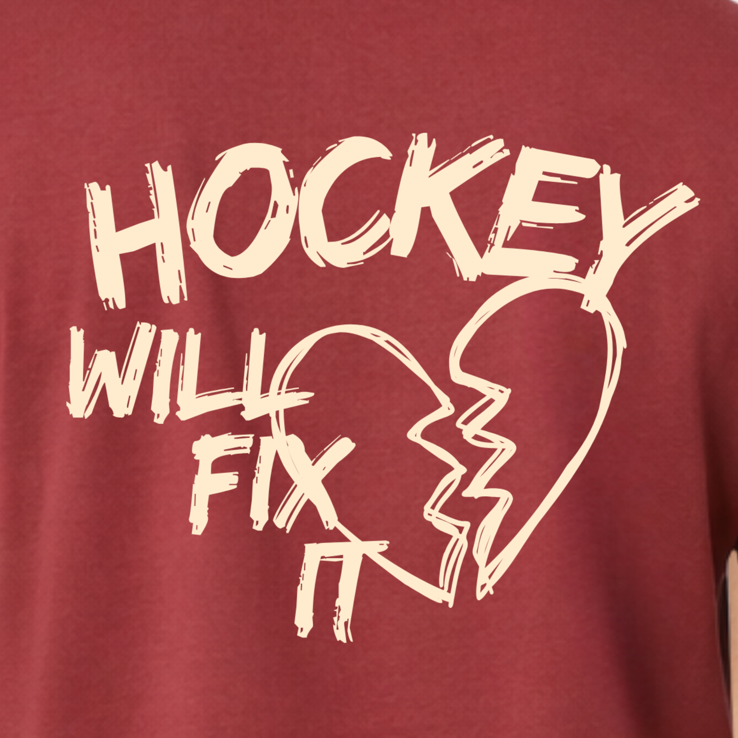 "HOCKEY WILL FIX IT" The Squad Hockey T-Shirt in 2 Farben