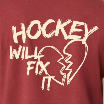 "HOCKEY WILL FIX IT" The Squad Hockey T-Shirt in 2 Farben