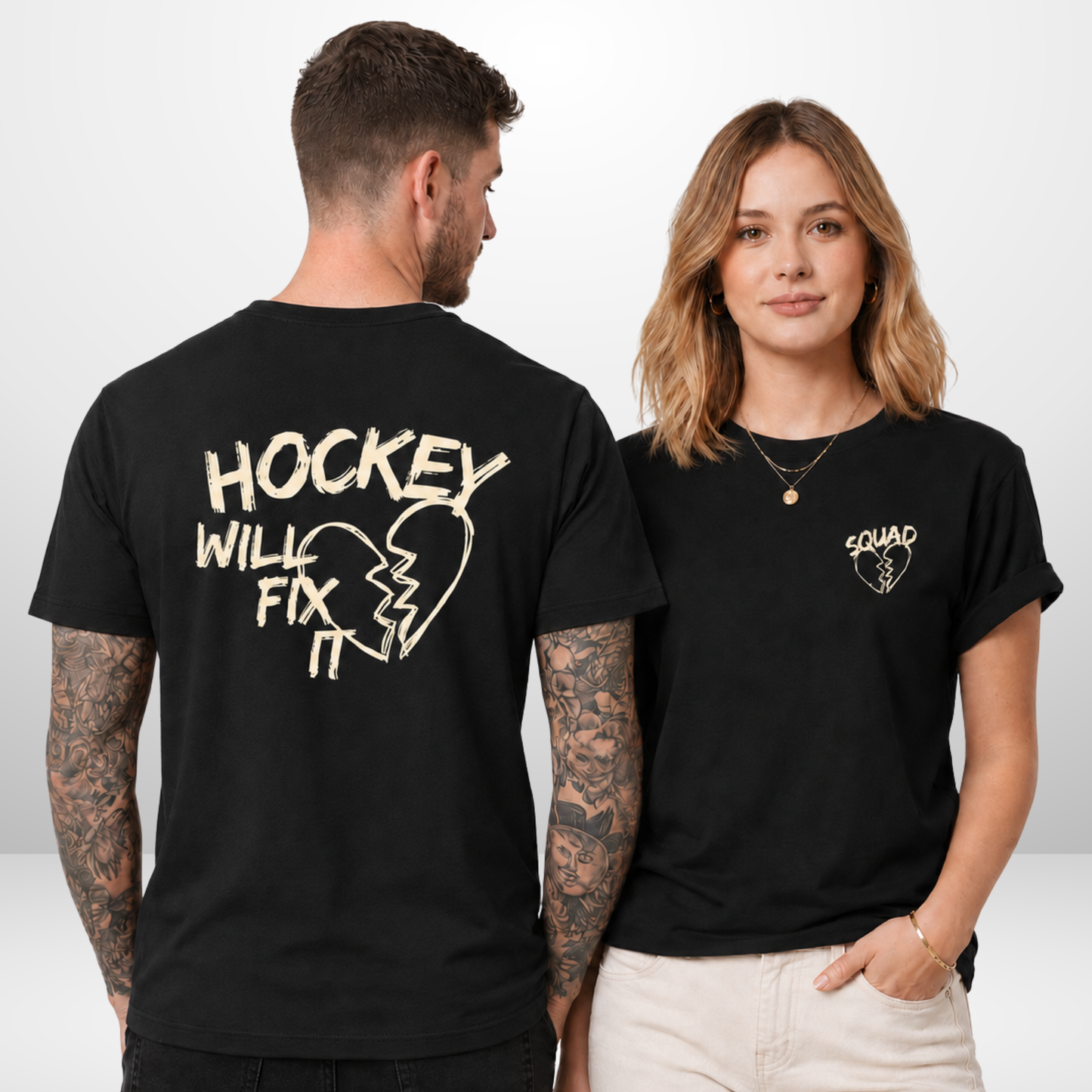 "HOCKEY WILL FIX IT" The Squad Hockey T-Shirt in 2 Farben