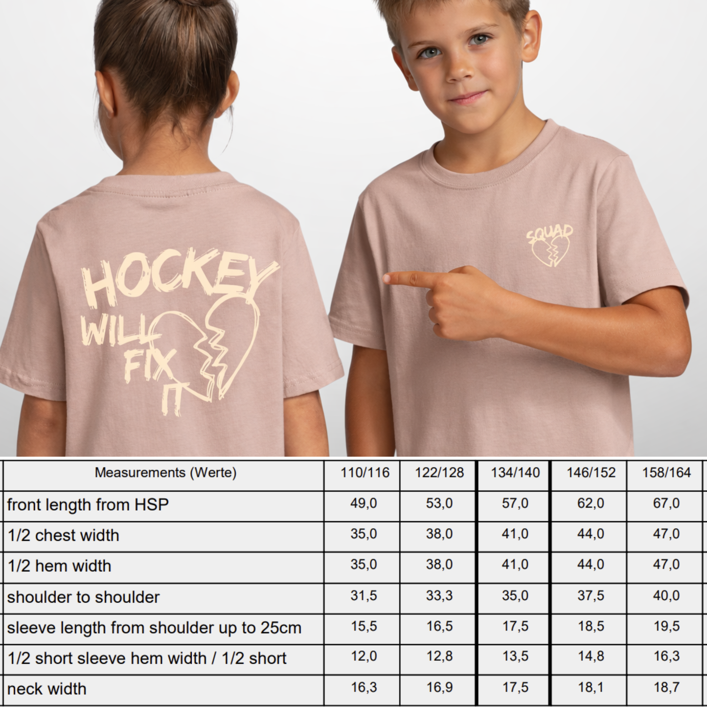 "HOCKEY WILL FIX IT" The Squad Kids T-Shirt