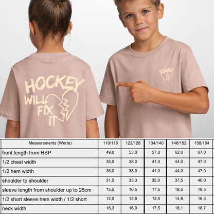 "HOCKEY WILL FIX IT" The Squad Kids T-Shirt