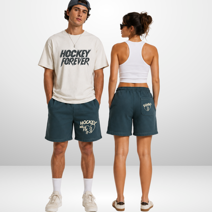 "HOCKEY WILL FIX IT" The Squad Vintage Heavy Shorts