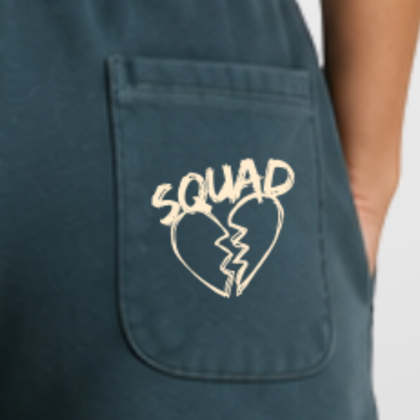 "HOCKEY WILL FIX IT" The Squad Vintage Heavy Shorts
