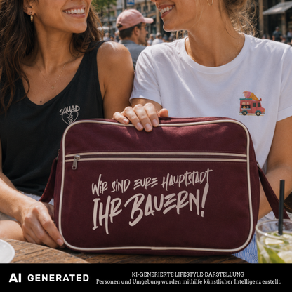 Wir sind eure Hauptstadt Retro Shoulder Bag
