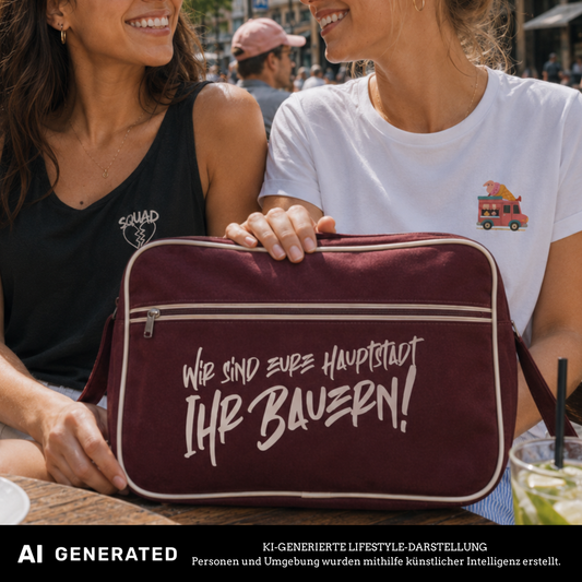 Wir sind eure Hauptstadt Retro Shoulder Bag