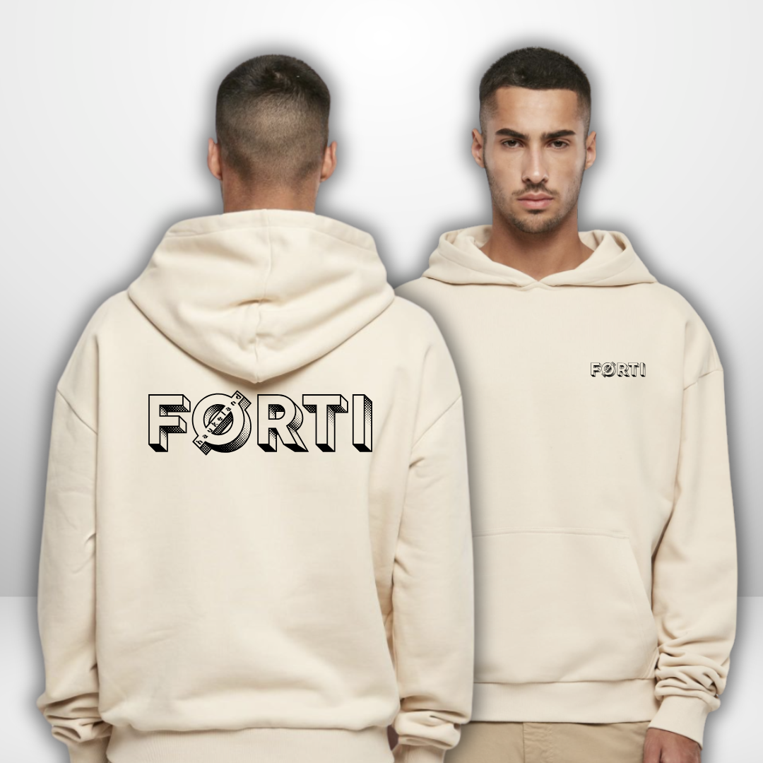 Henrik Haukeland "FØRTI DAG" Ultra Heavy Oversized Hoodie