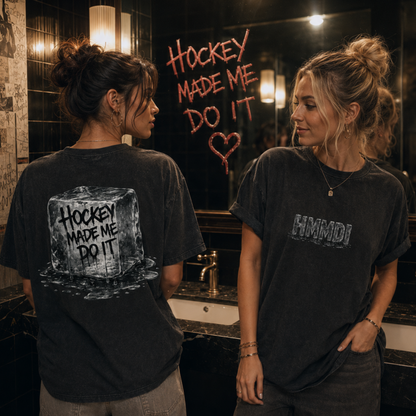 Hockey Made Me Do It Ladies Shirt