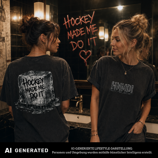 Hockey Made Me Do It Ladies Shirt