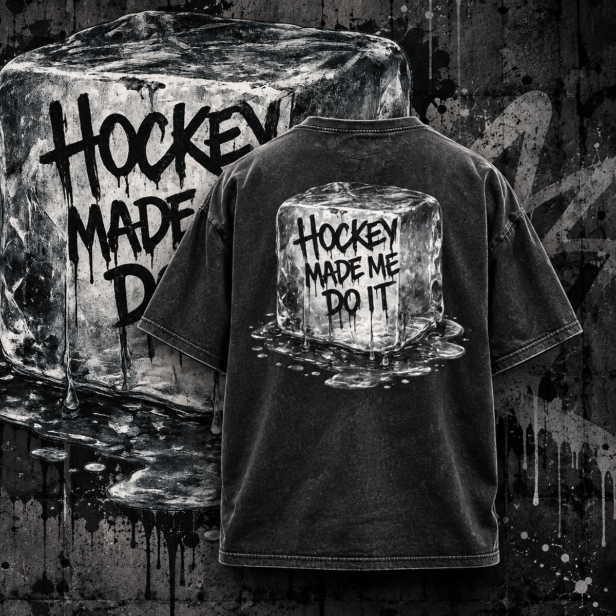 Hockey Made Me Do It Oversized Shirt