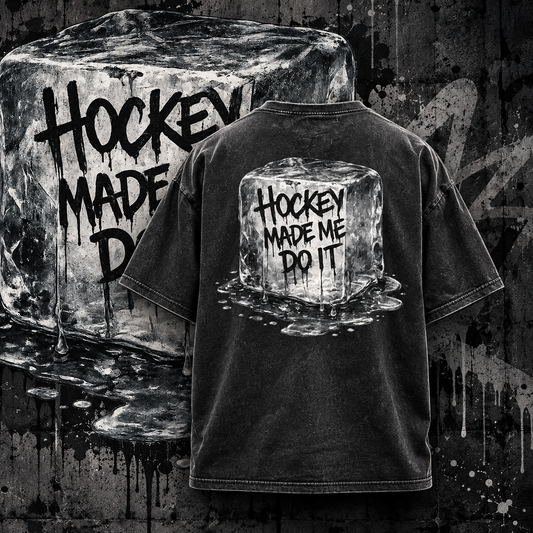 Hockey Made Me Do It Oversized Shirt