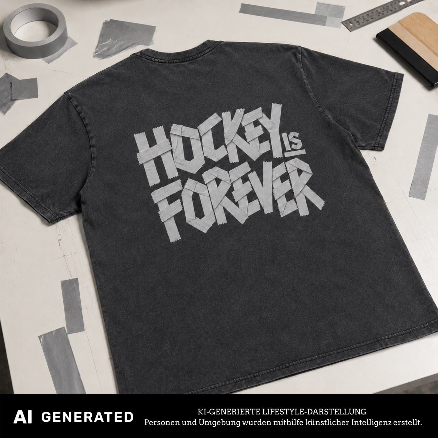 Hockey is Forever Tape Shirt