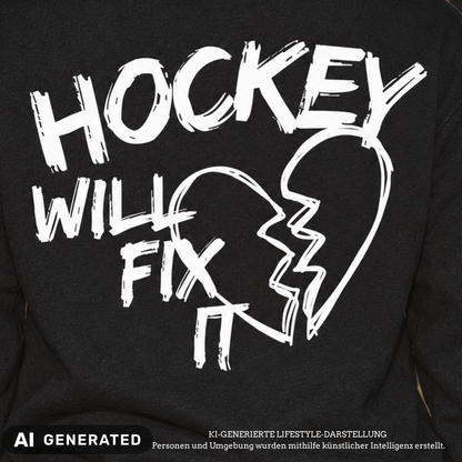Hockey will fix it Ladies College Sweat Crew