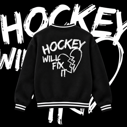 Hockey will fix it Ladies College Sweat Crew