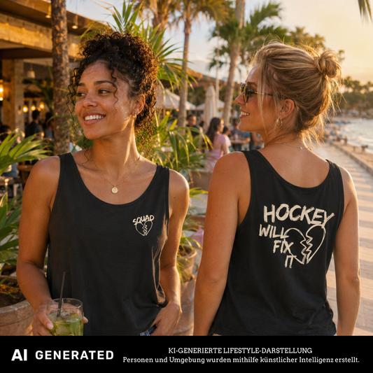 Hockey will fix it Ladies Oversized Tanktop