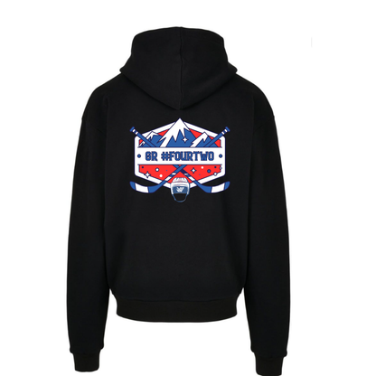 Jamal Watson "Fourtwo" Ultra Heavy Oversized Hoodie schwarz back