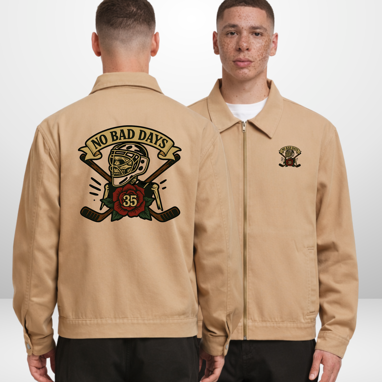 "NO BAD DAYS" Jerry Kuhn X The Squad Workwear Jacket