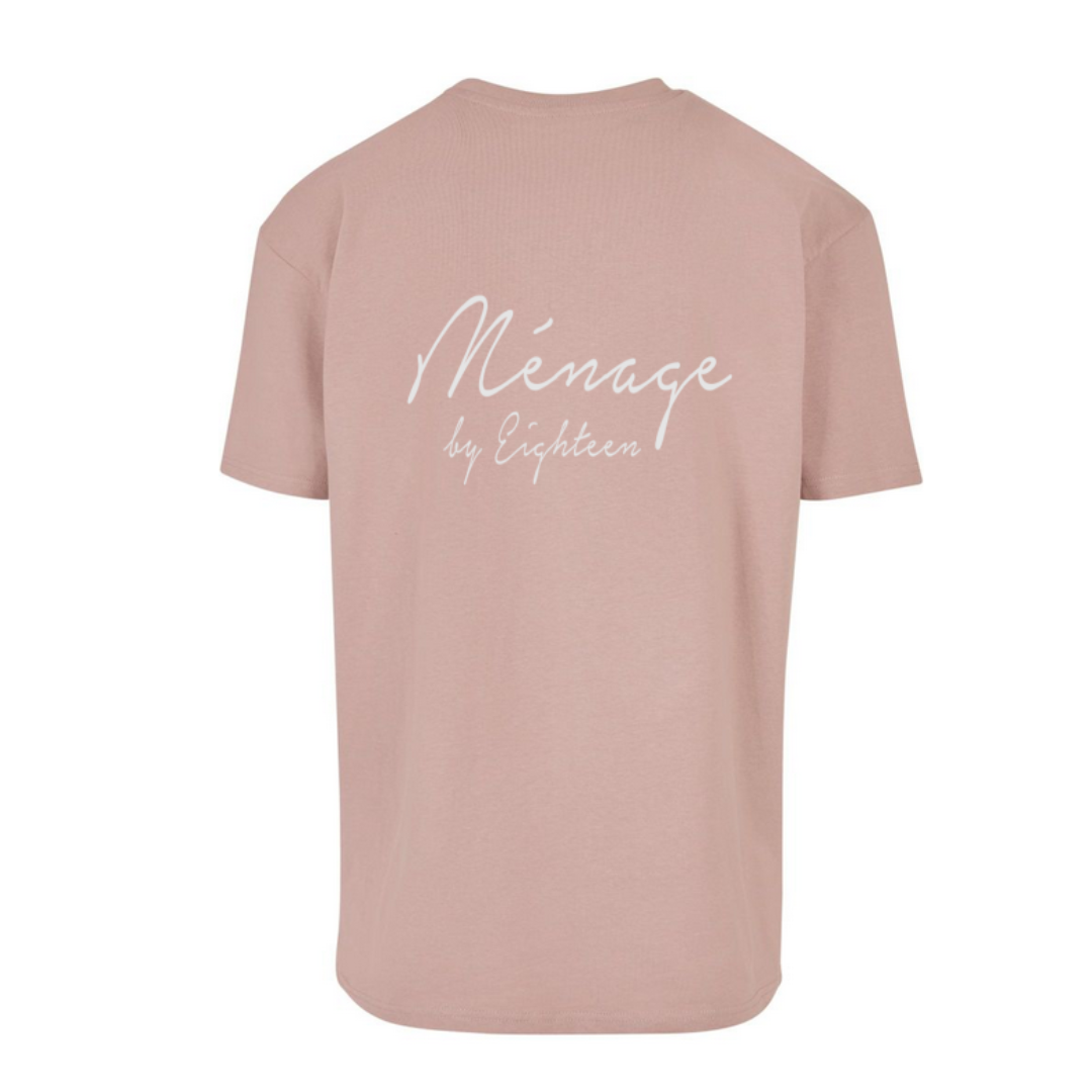Jonas Müller "Menage by Eighteen" Oversized T-Shirt pink back