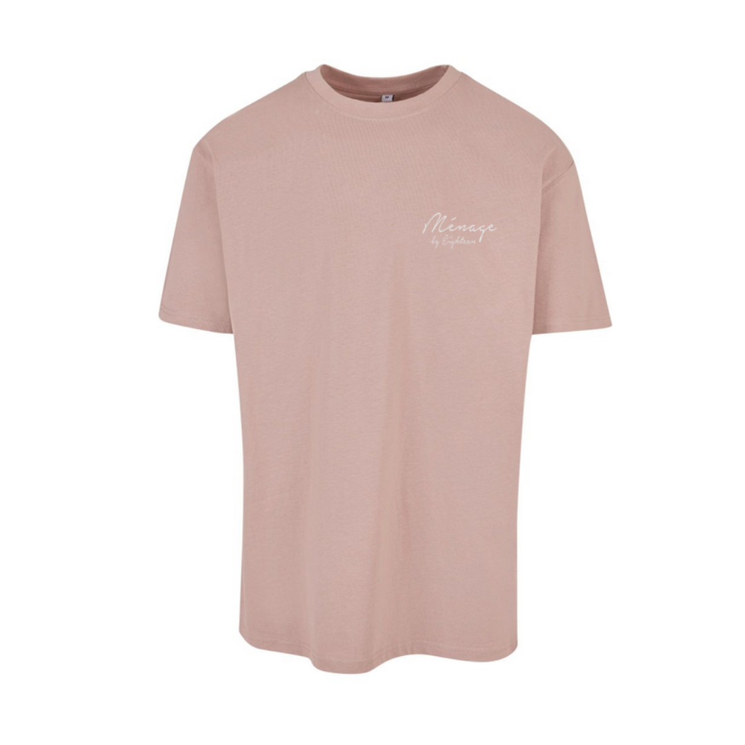Jonas Müller "Menage by Eighteen" Oversized T-Shirt pink front